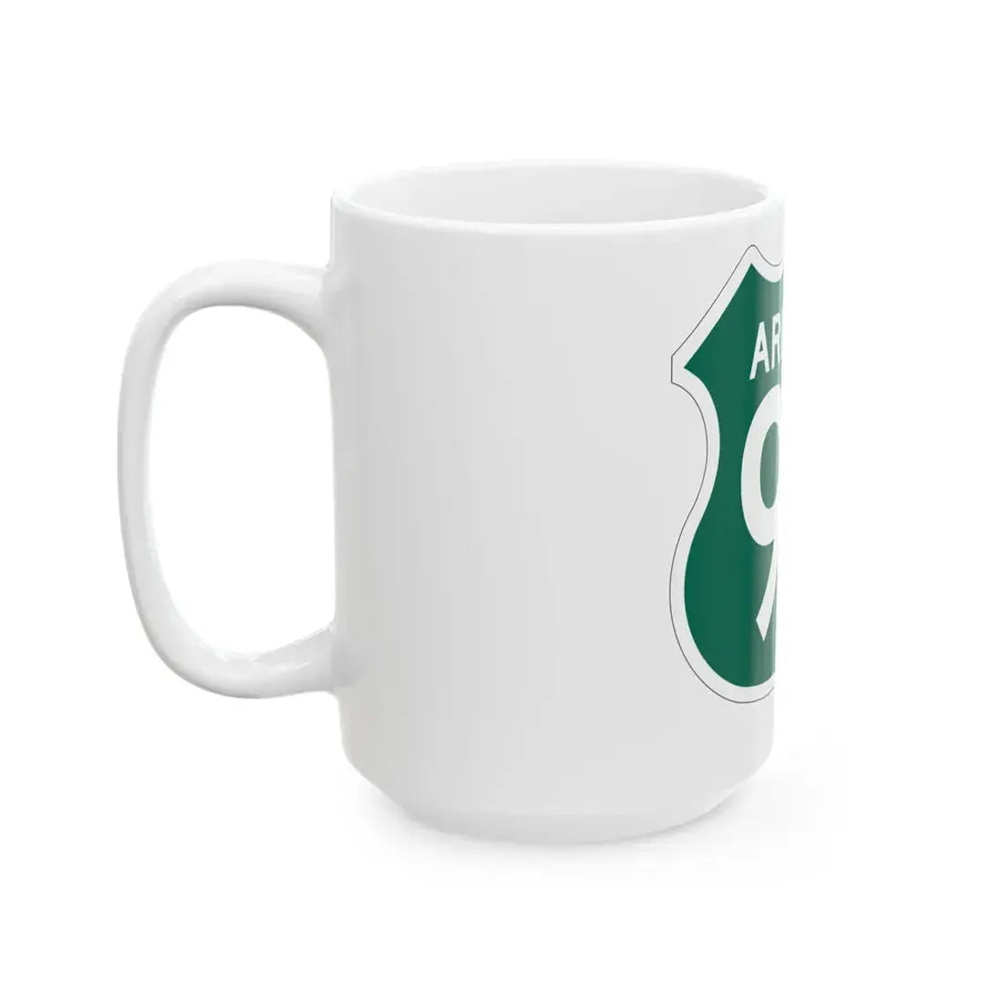 US 93 Arizona 1956 South (Arizona) (Road Sign) White Coffee Mug - Go Mug Yourself