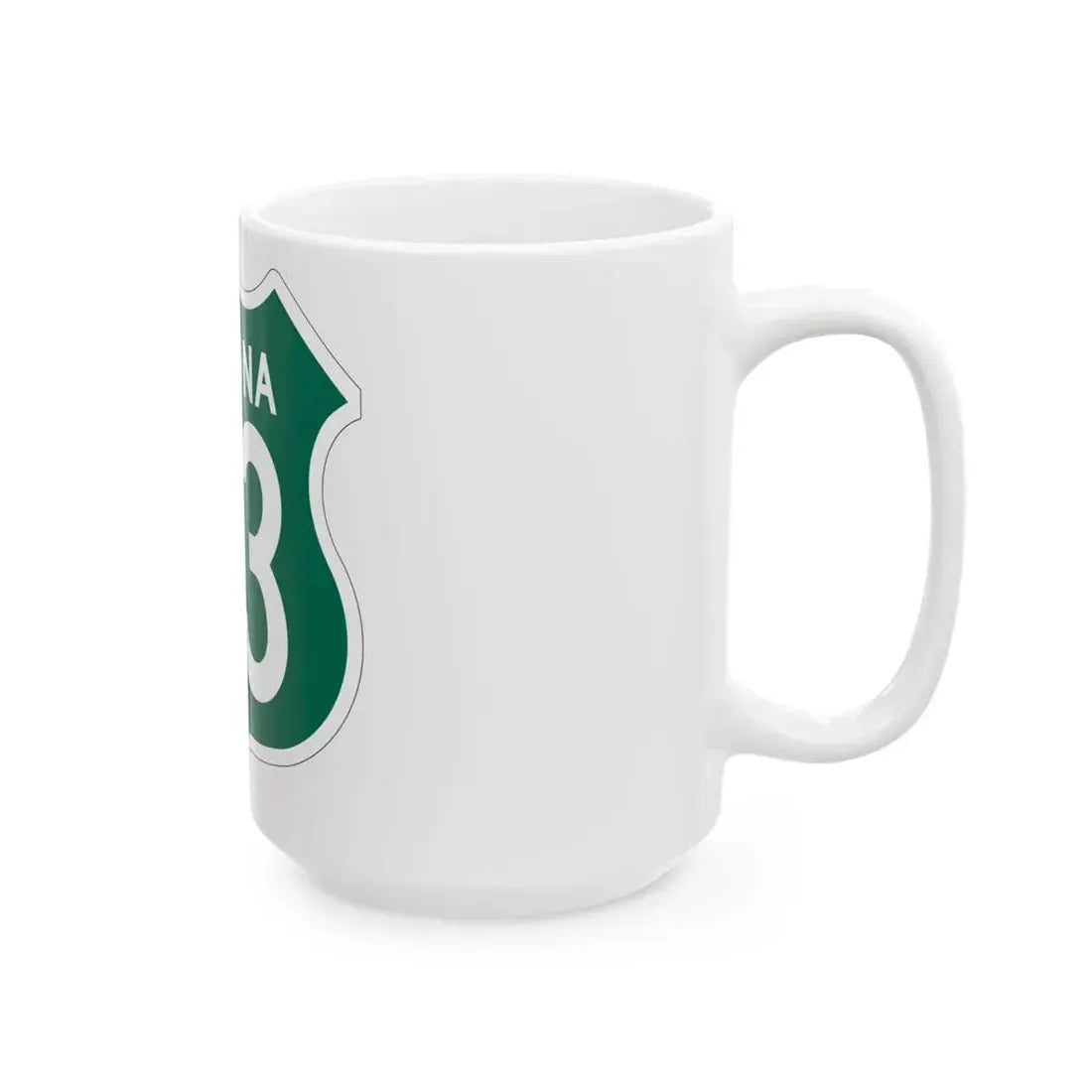 US 93 Arizona 1956 South (Arizona) (Road Sign) White Coffee Mug - Go Mug Yourself
