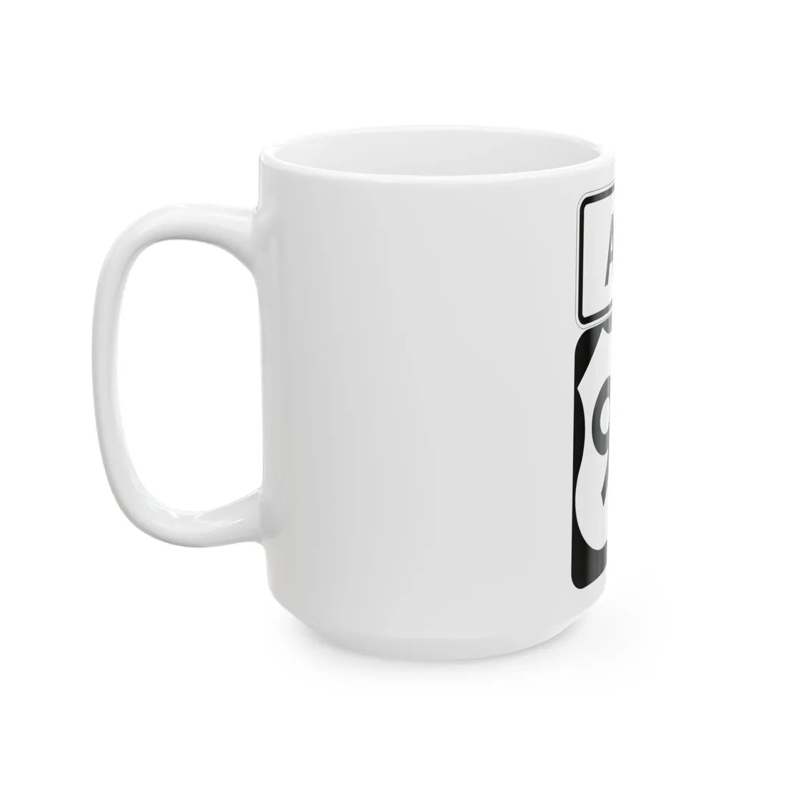 US 95 Alt (Nevada) (Road Sign) White Coffee Mug - Go Mug Yourself