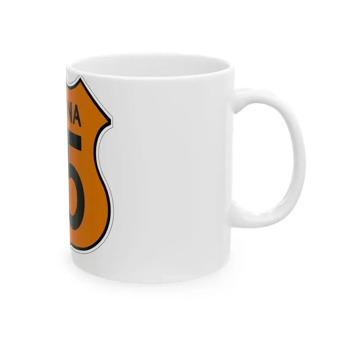 US 95 Arizona 1956 North (Arizona) (Road Sign) White Coffee Mug - Go Mug Yourself