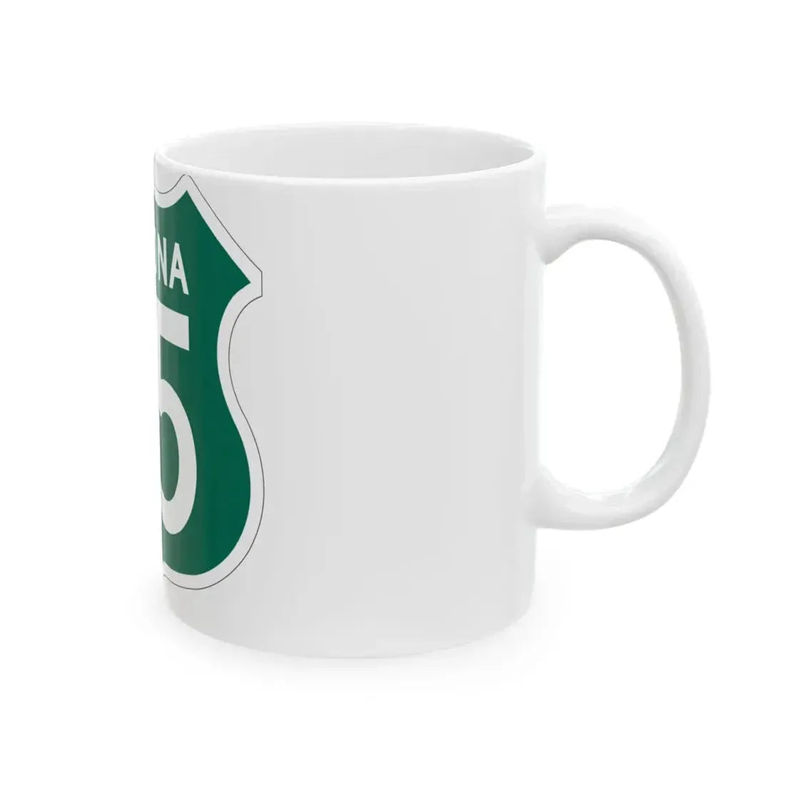 US 95 Arizona 1956 South (Arizona) (Road Sign) White Coffee Mug - Go Mug Yourself