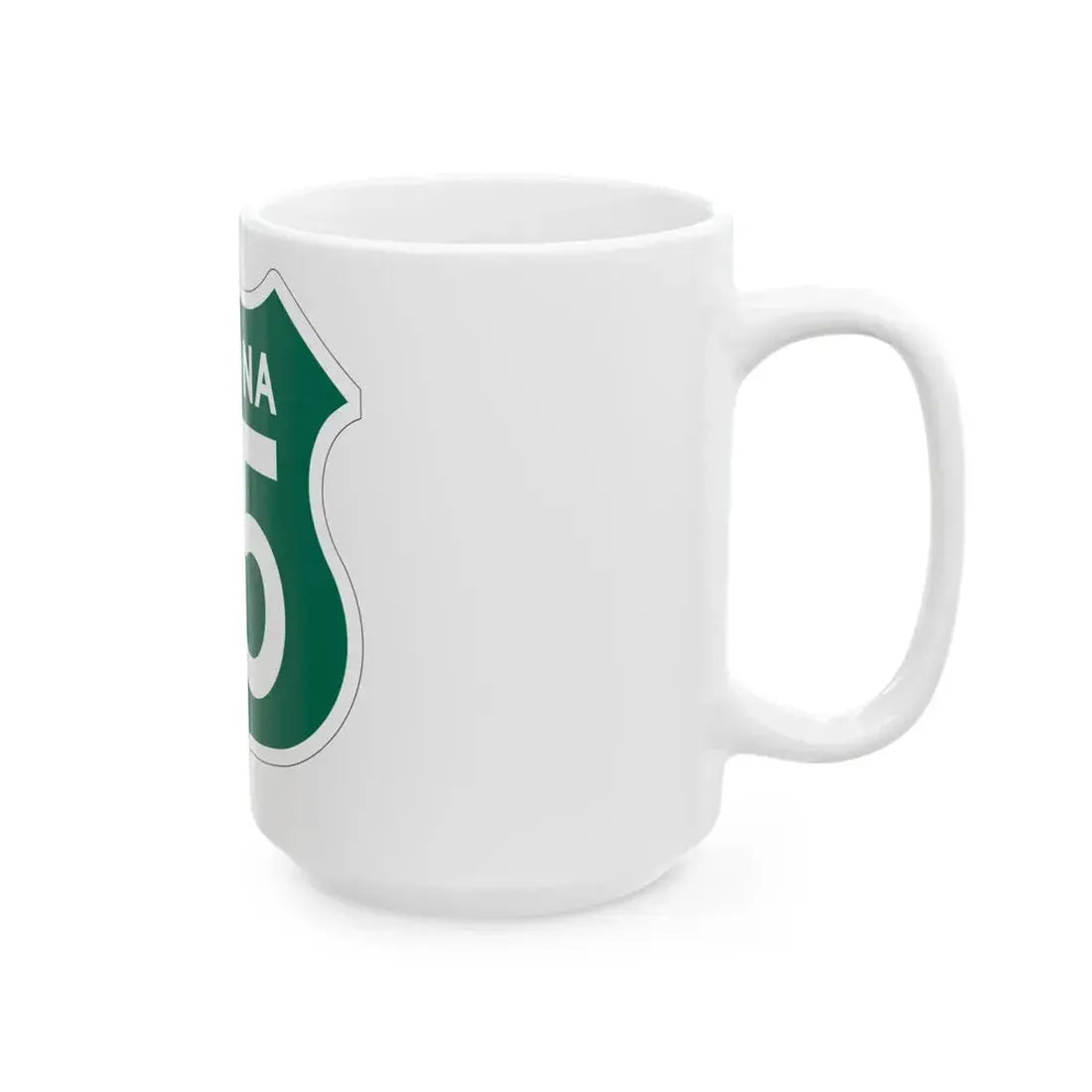 US 95 Arizona 1956 South (Arizona) (Road Sign) White Coffee Mug - Go Mug Yourself