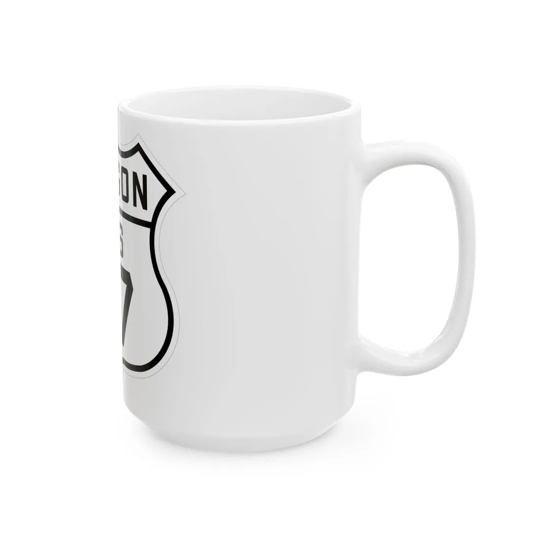 US 97 Oregon 1926 (Oregon) (Road Sign) White Coffee Mug - Go Mug Yourself