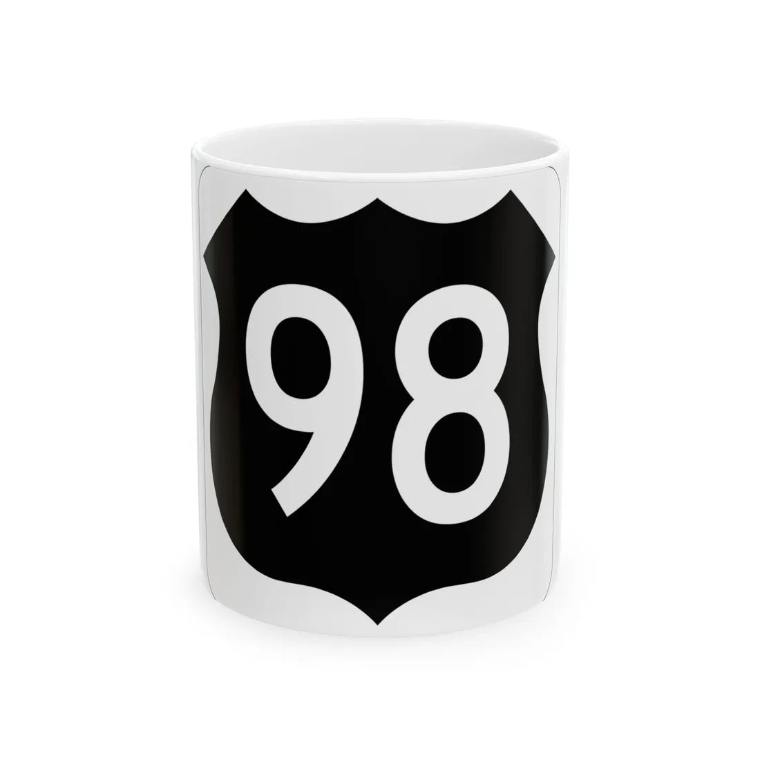 US 98 FL (Florida) (Road Sign) White Coffee Mug 11oz - Go Mug Yourself