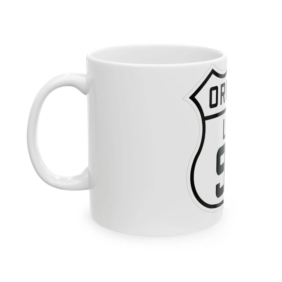 US 99 Oregon 1926 (Oregon) (Road Sign) White Coffee Mug - Go Mug Yourself