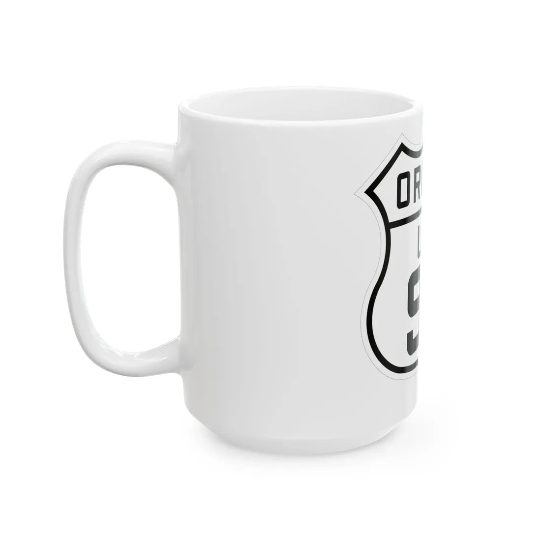 US 99 Oregon 1926 (Oregon) (Road Sign) White Coffee Mug - Go Mug Yourself