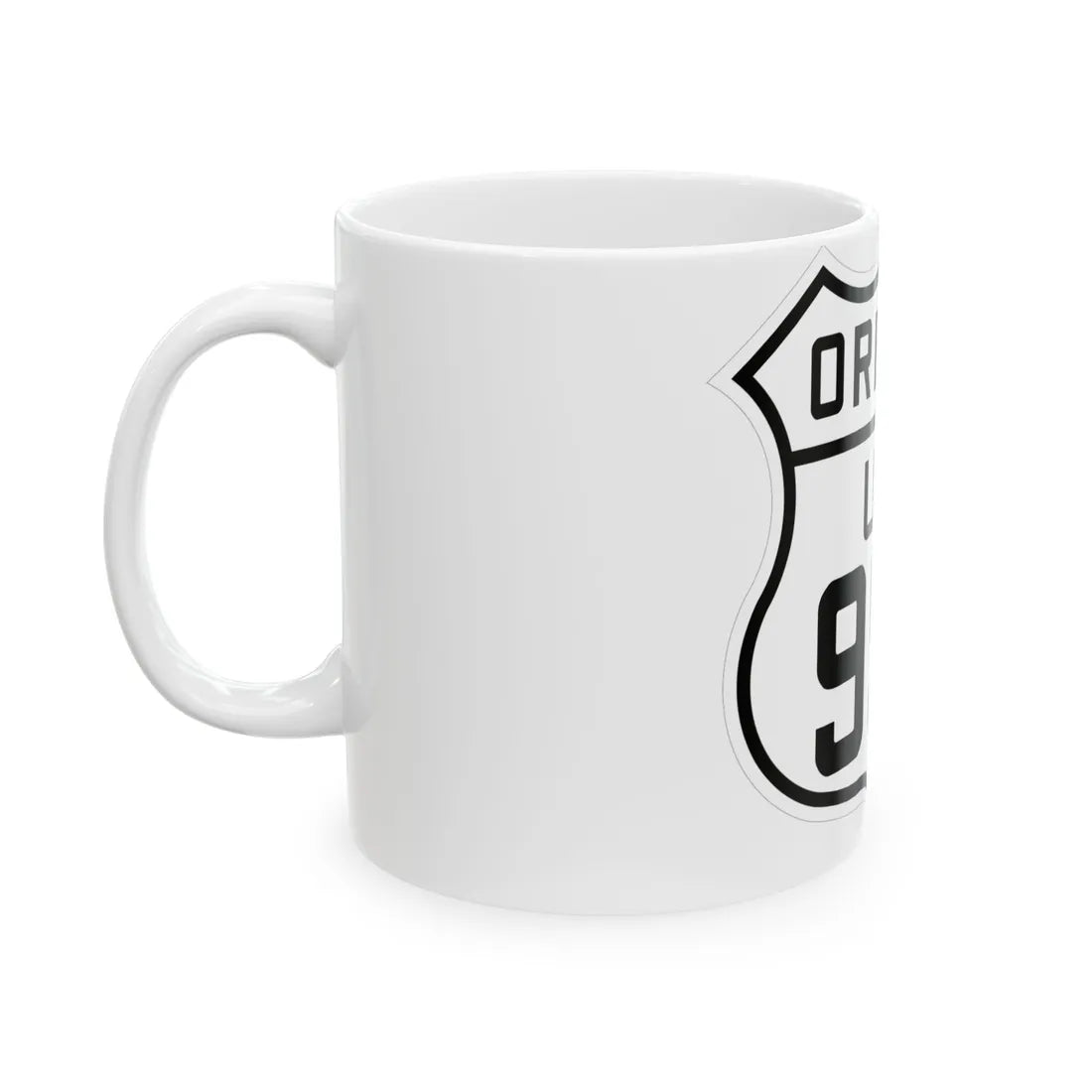 US 99E Oregon 1926 (Oregon) (Road Sign) White Coffee Mug - Go Mug Yourself