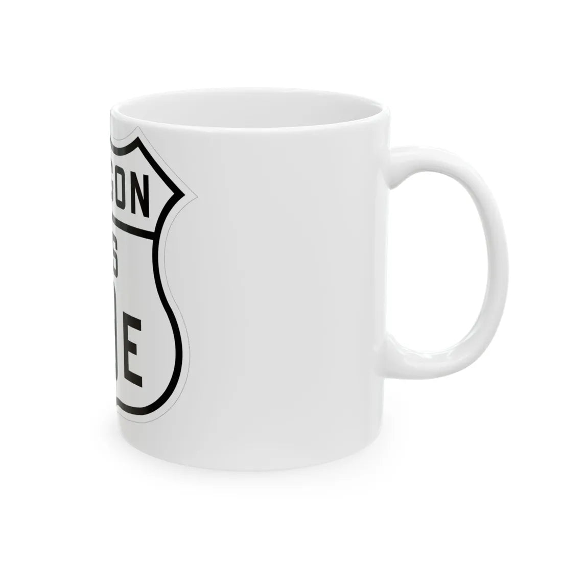 US 99E Oregon 1926 (Oregon) (Road Sign) White Coffee Mug - Go Mug Yourself