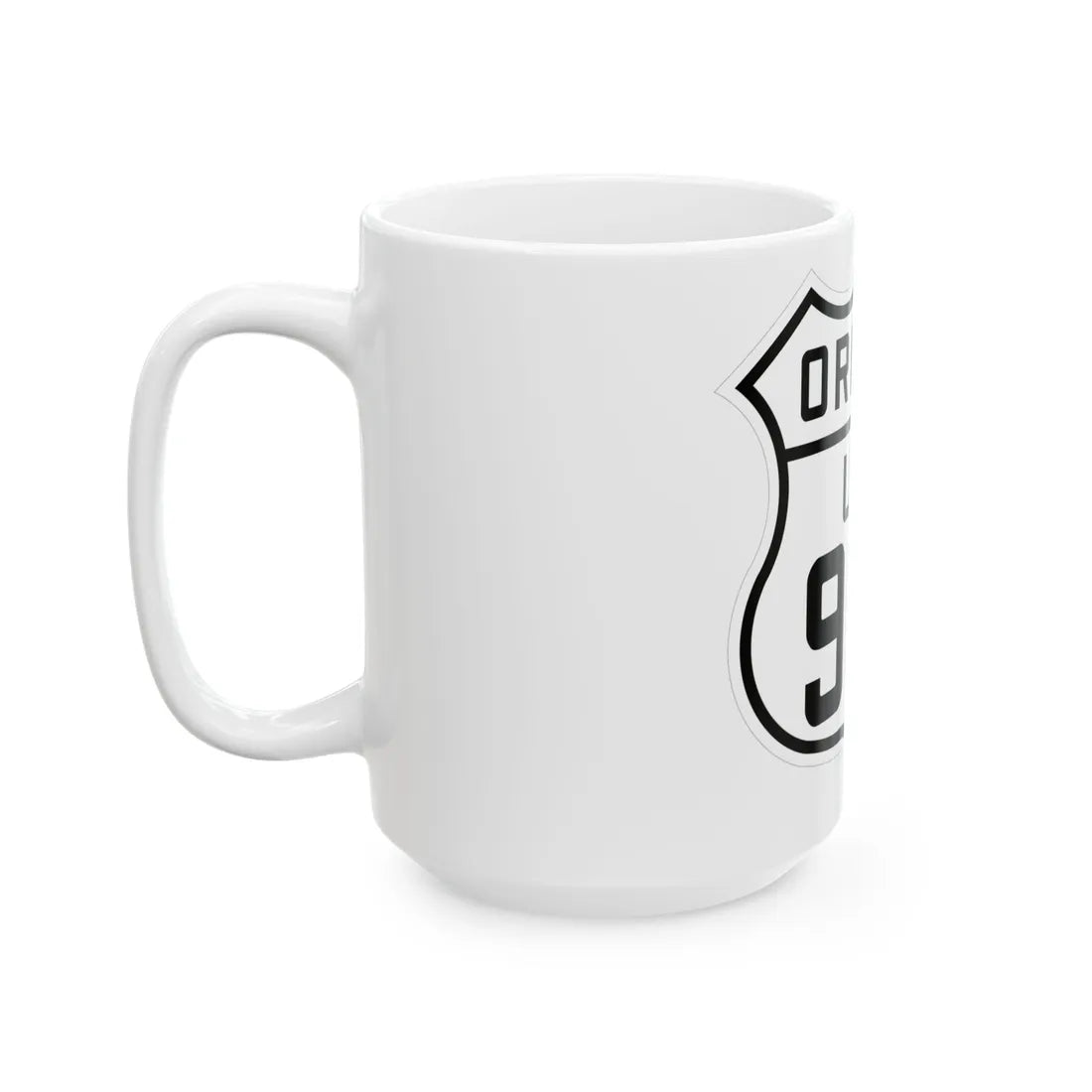 US 99E Oregon 1926 (Oregon) (Road Sign) White Coffee Mug - Go Mug Yourself