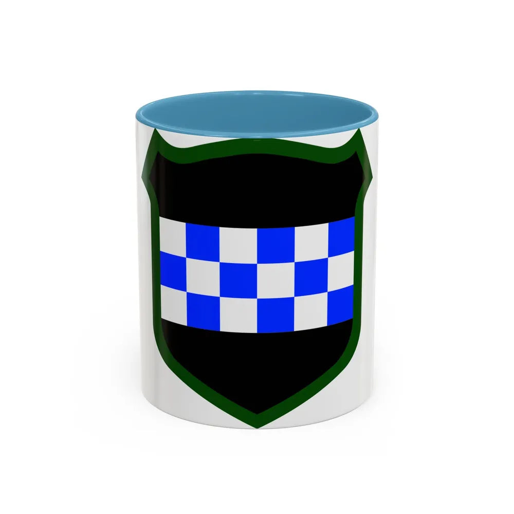 US 99th Infantry Division (U.S. Army) Accent Coffee Mug 11oz Light Blue - Go Mug Yourself
