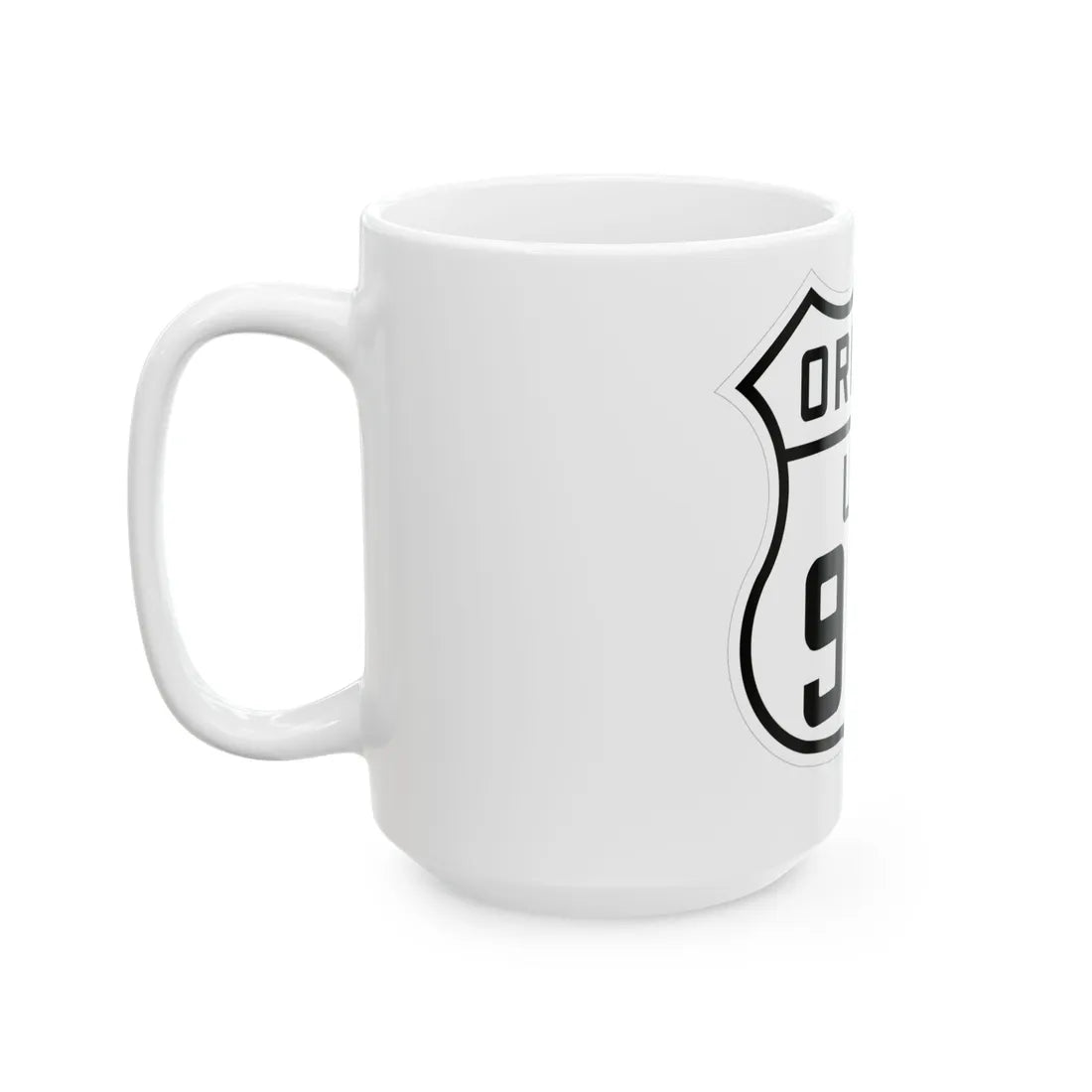 US 99W Oregon 1926 (Oregon) (Road Sign) White Coffee Mug - Go Mug Yourself