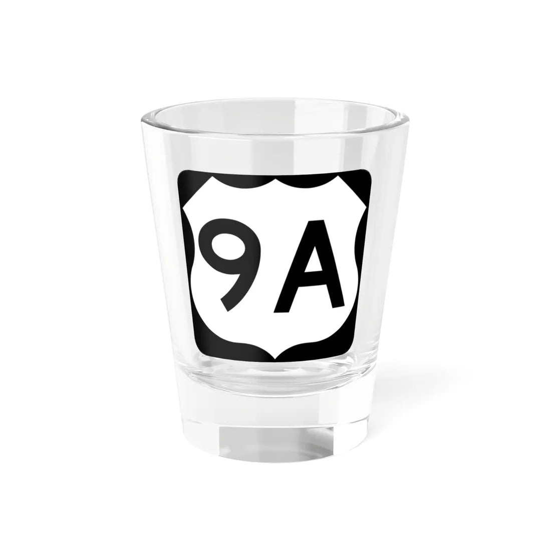 US 9A (New Jersey) (Road Sign) Shot Glass 1.5oz 1.5oz - Go Mug Yourself