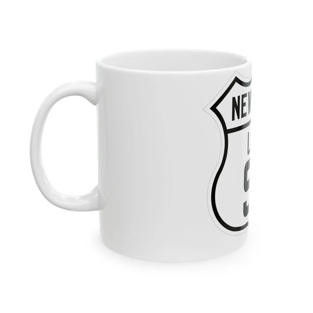 US 9E New York 1926 (New York) (Road Sign) White Coffee Mug - Go Mug Yourself