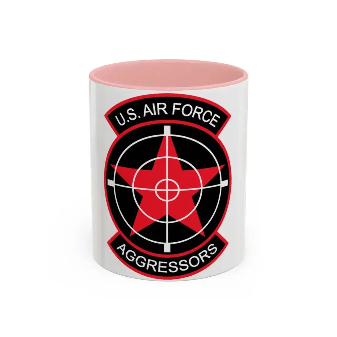US Air Force Aggressors (U.S. Air Force) Accent Coffee Mug 11oz Pink - Go Mug Yourself
