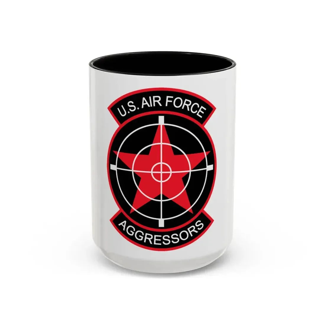 US Air Force Aggressors (U.S. Air Force) Accent Coffee Mug 15oz Black - Go Mug Yourself