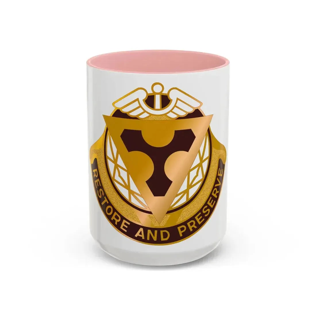 US Area Dental Laboratory Fort Sam Houston (U.S. Army) Accent Coffee Mug 15oz Pink - Go Mug Yourself