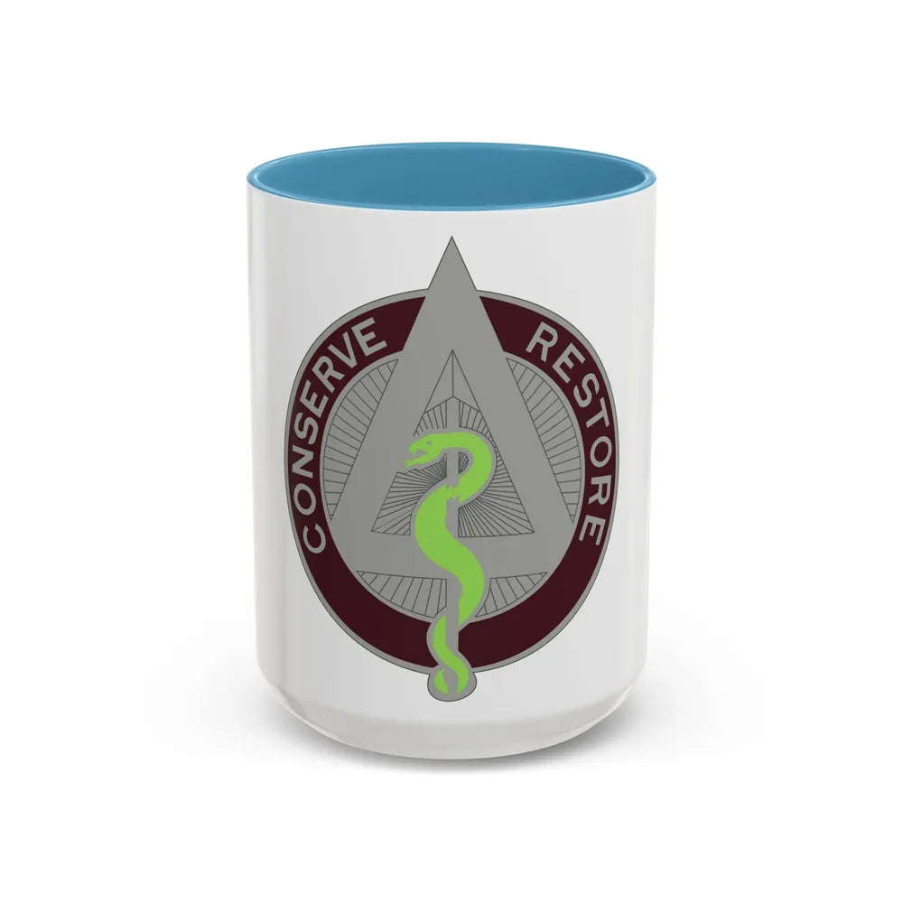 US Area Dental Laboratory Walter Reed Medical Center (U.S. Army) Accent Coffee Mug 15oz Light Blue - Go Mug Yourself