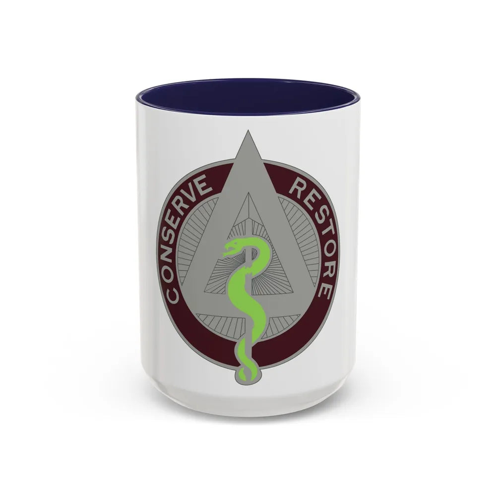 US Area Dental Laboratory Walter Reed Medical Center (U.S. Army) Accent Coffee Mug 15oz Navy - Go Mug Yourself
