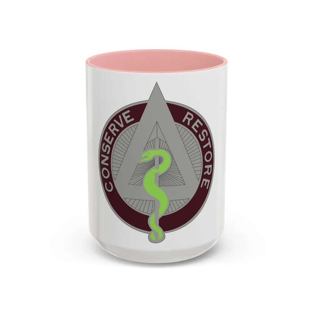 US Area Dental Laboratory Walter Reed Medical Center (U.S. Army) Accent Coffee Mug 15oz Pink - Go Mug Yourself