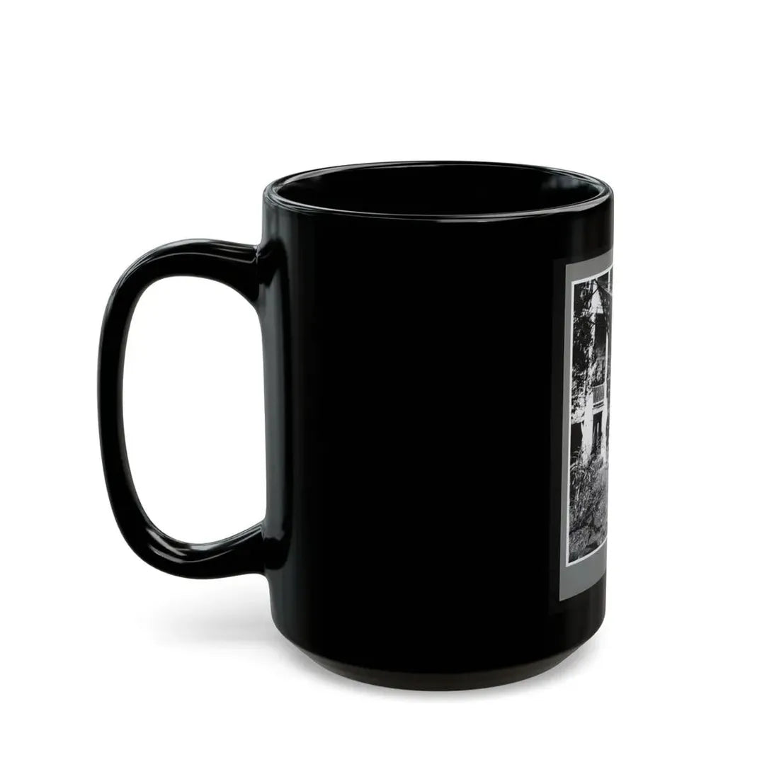 U.S. Army Band Standing On Steps (U.S. Civil War) Black Coffee Mug - Go Mug Yourself