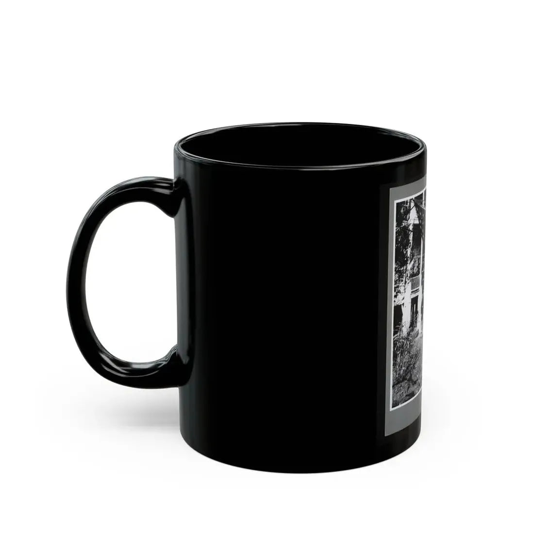 U.S. Army Band Standing On Steps (U.S. Civil War) Black Coffee Mug - Go Mug Yourself