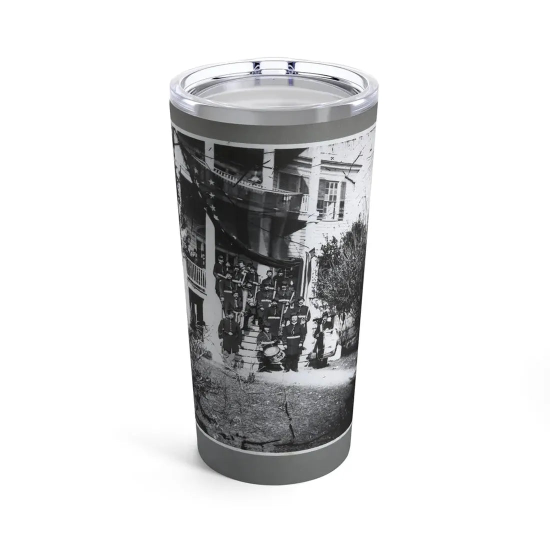 U.S. Army Band Standing On Steps (U.S. Civil War) Tumbler 20oz 20oz - Go Mug Yourself