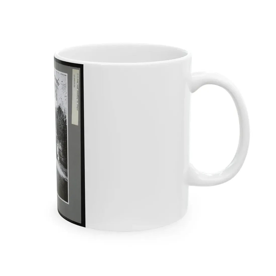 U.S. Army Band Standing On Steps (U.S. Civil War) White Coffee Mug - Go Mug Yourself