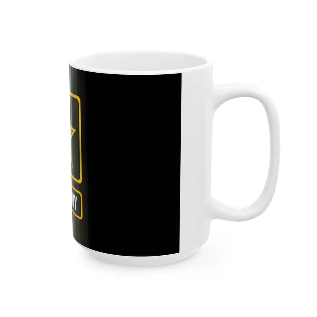 US Army logo flag (United States) White Coffee Mug - Go Mug Yourself