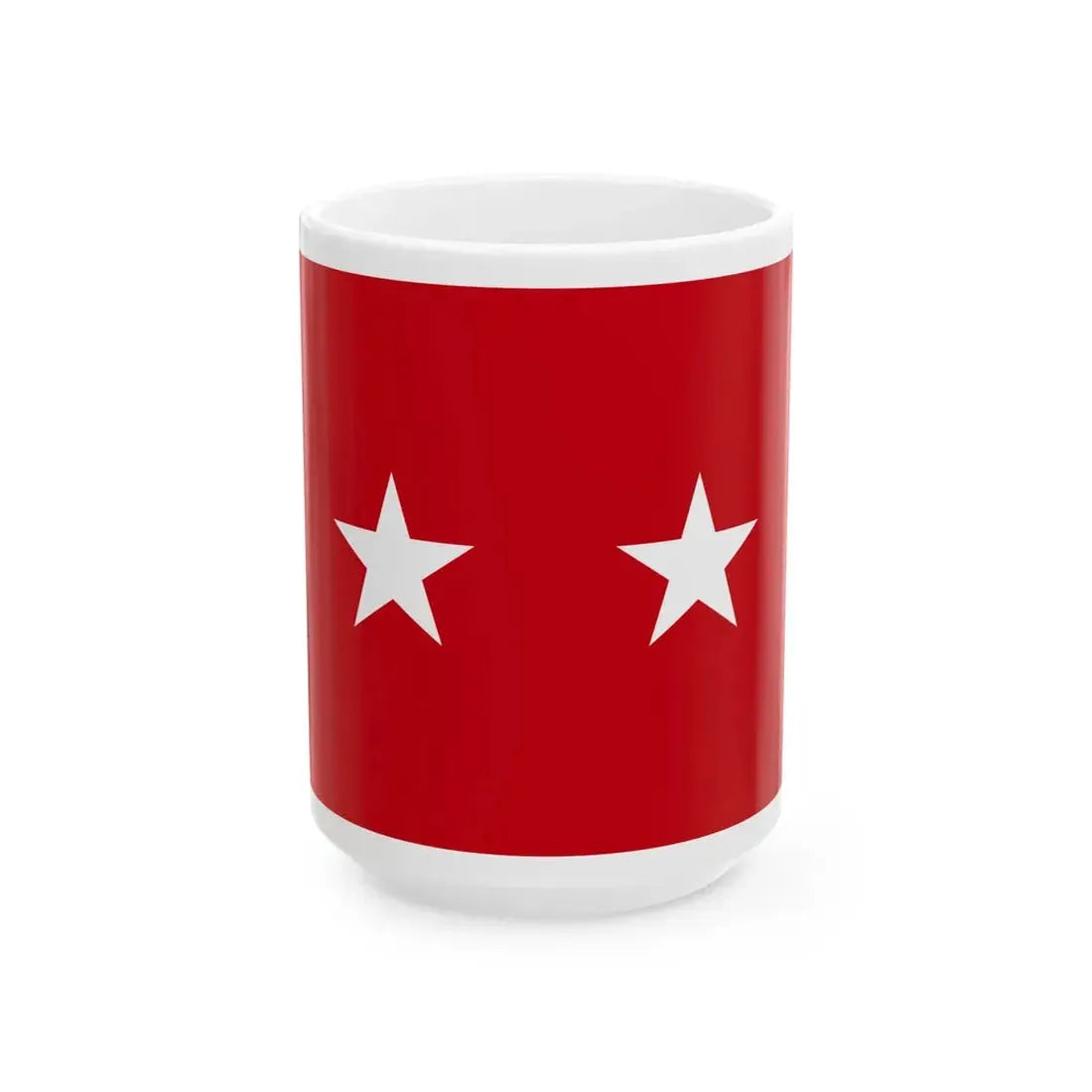 US Army Major General Flag Medical (United States) White Coffee Mug 15oz - Go Mug Yourself