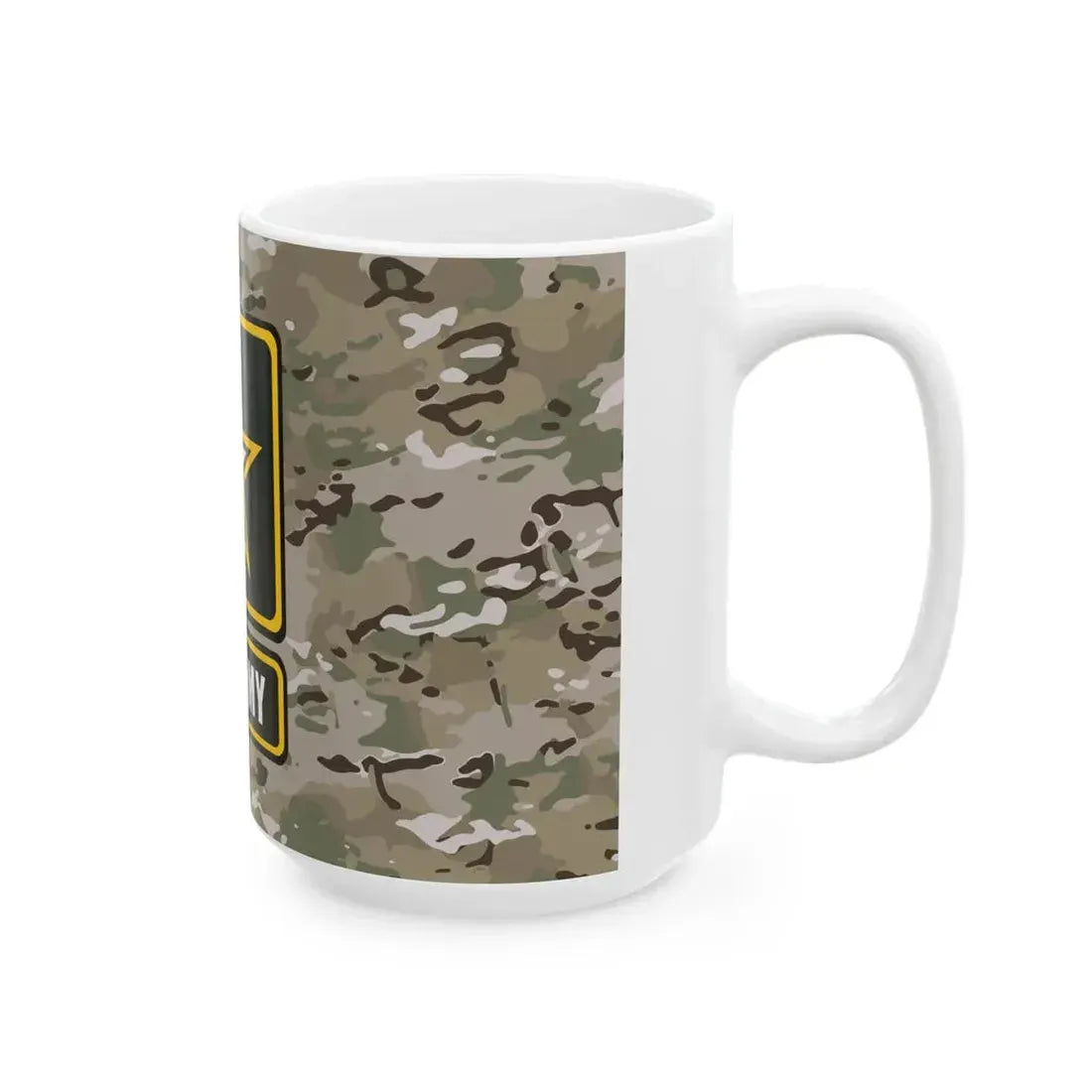 U.S. Army MultiCam flag (United States) White Coffee Mug - Go Mug Yourself