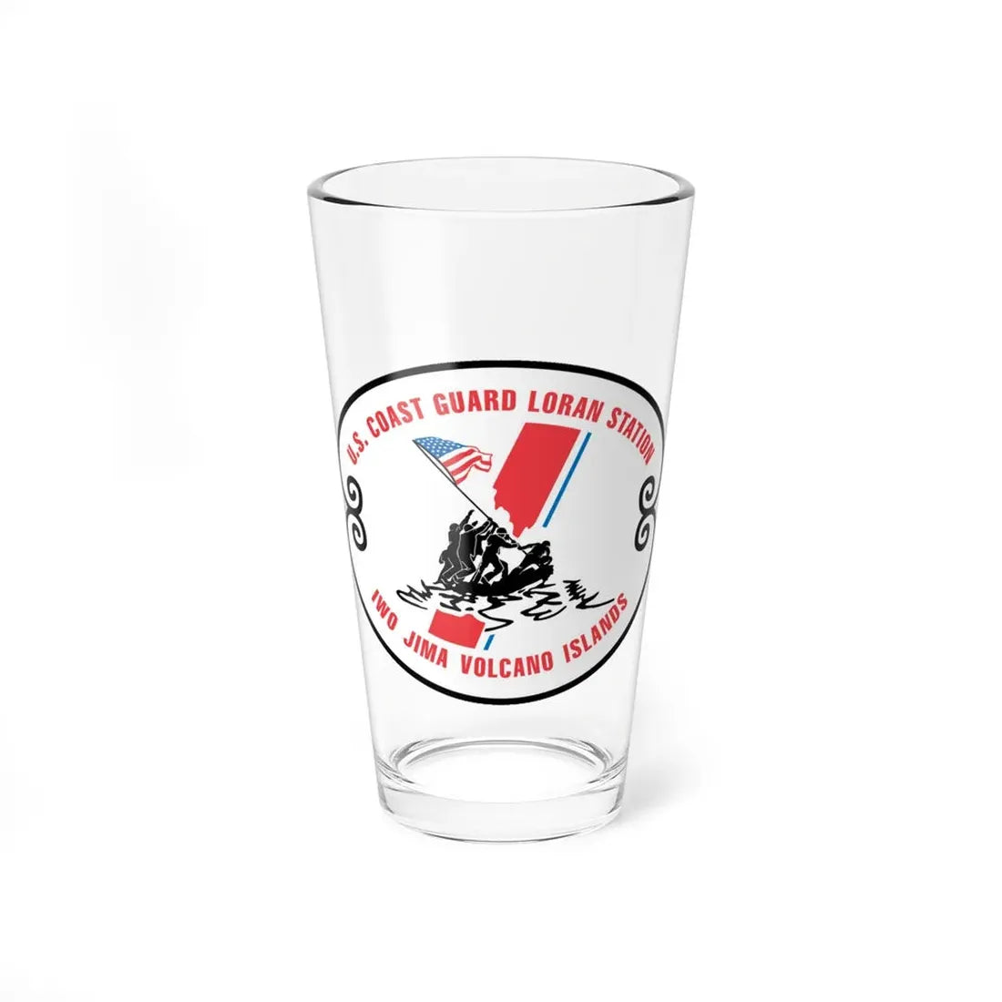 US Coast Guard Loran Station (U.S. Coast Guard) Pint Glass 16oz 16oz - Go Mug Yourself