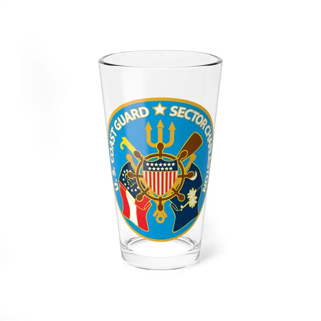 US Coast Guard Sector Charleston (U.S. Coast Guard) Pint Glass 16oz 16oz - Go Mug Yourself