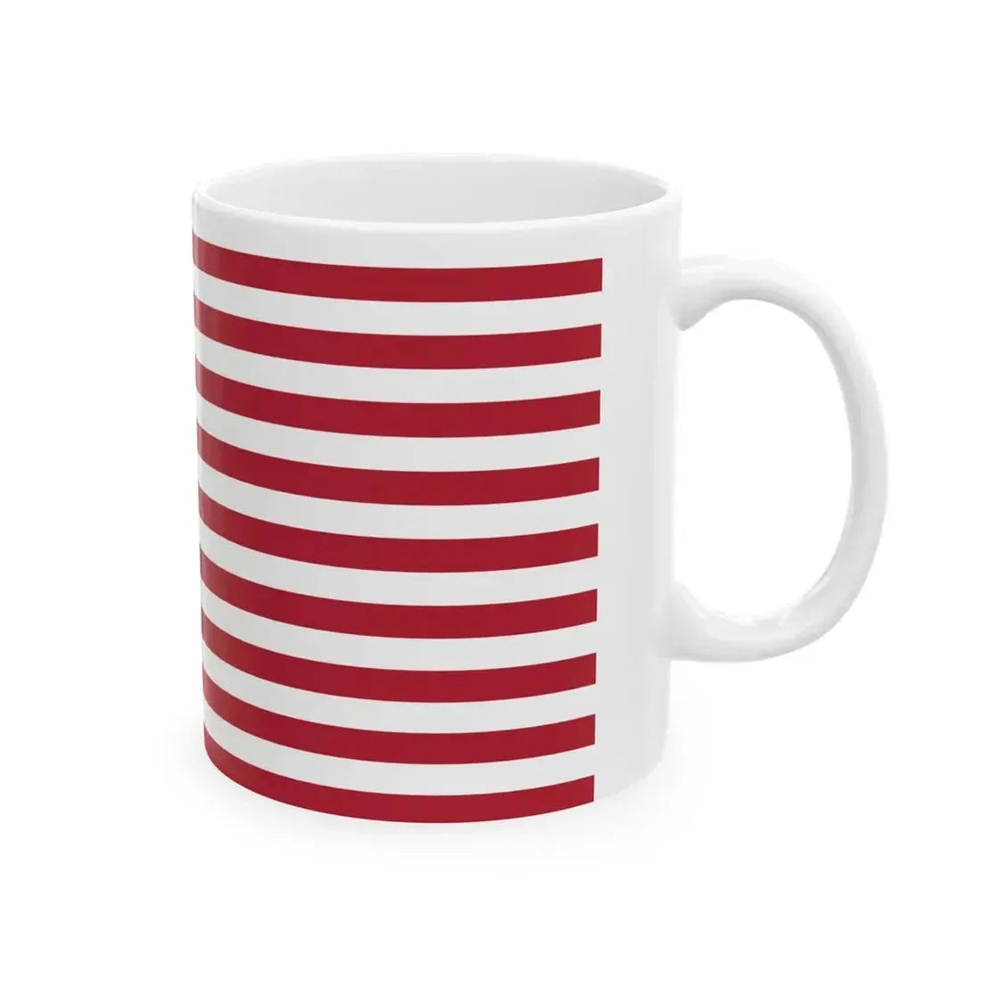 US flag with 18 stars (United States) White Coffee Mug - Go Mug Yourself