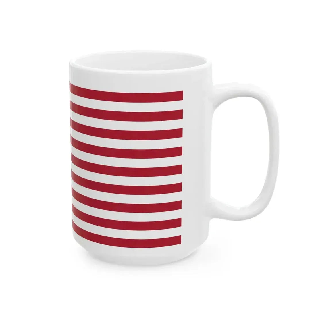 US flag with 18 stars (United States) White Coffee Mug - Go Mug Yourself