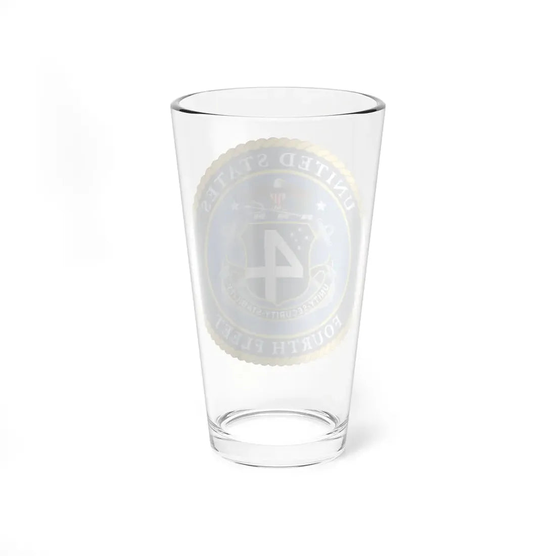 US Fourth Fleet (U.S. Navy) Pint Glass 16oz - Go Mug Yourself