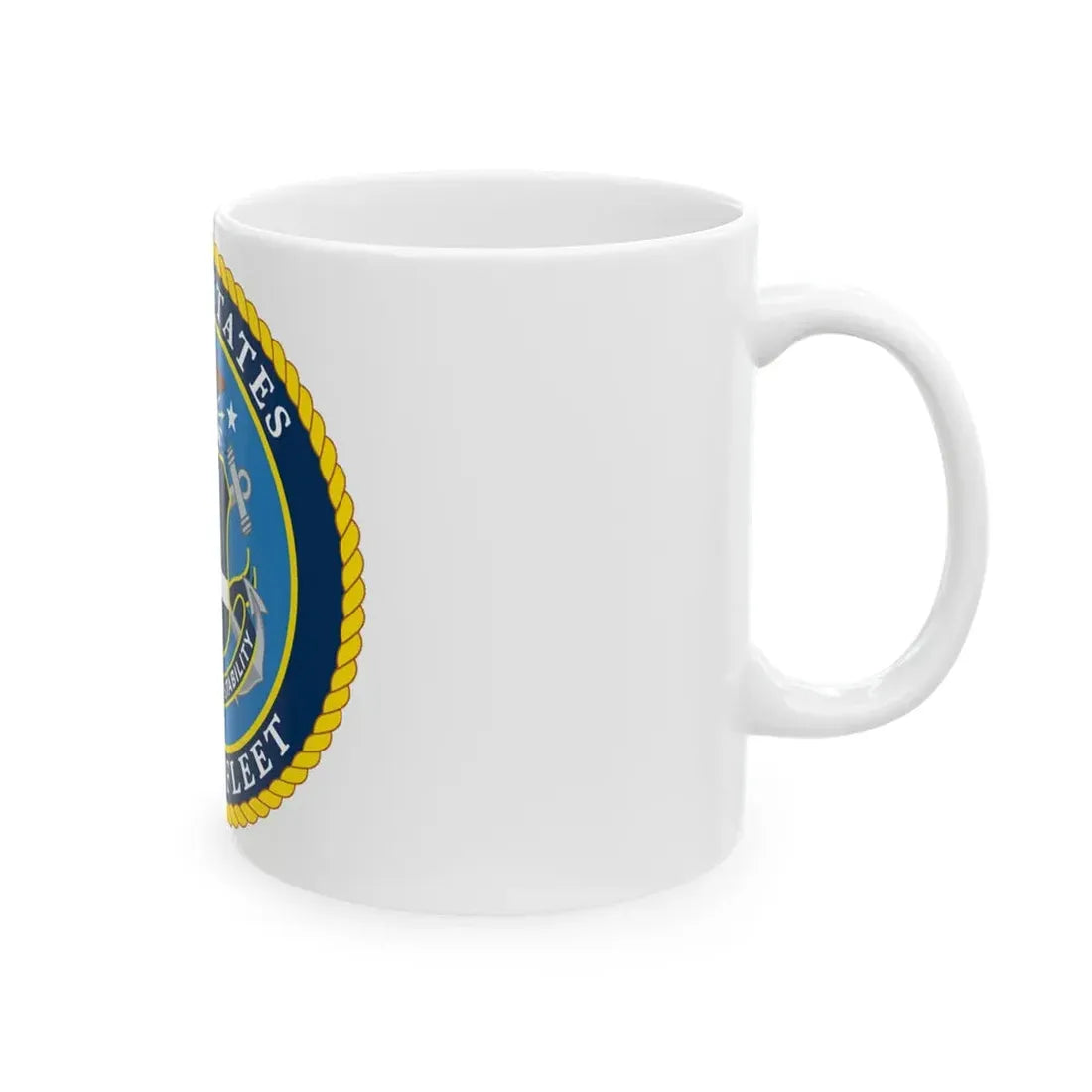 US Fourth Fleet (U.S. Navy) White Coffee Mug - Go Mug Yourself