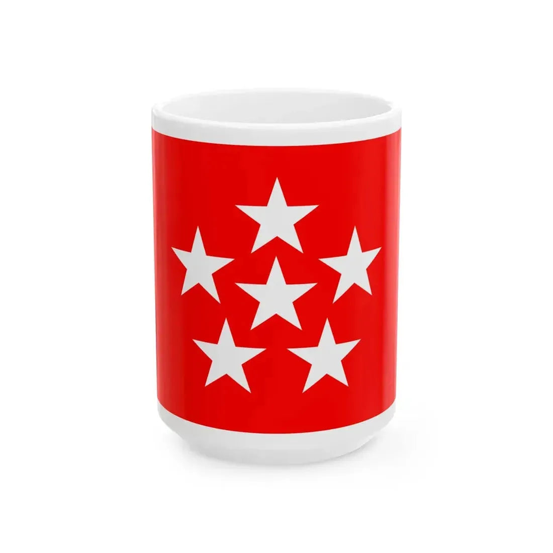 US General of the Armies Flag (United States) White Coffee Mug 15oz - Go Mug Yourself