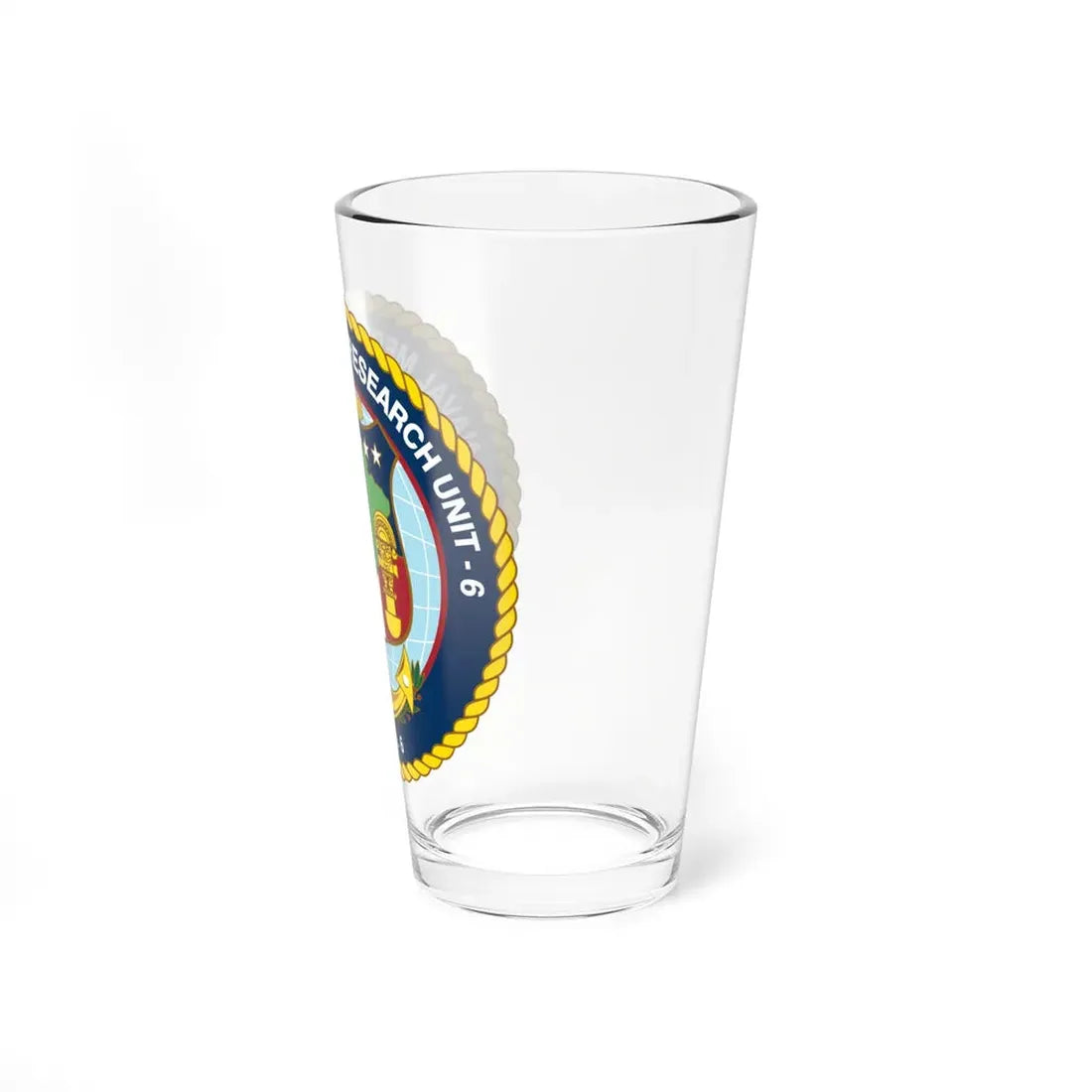 US NAMRU 6 (U.S. Navy) Pint Glass 16oz - Go Mug Yourself