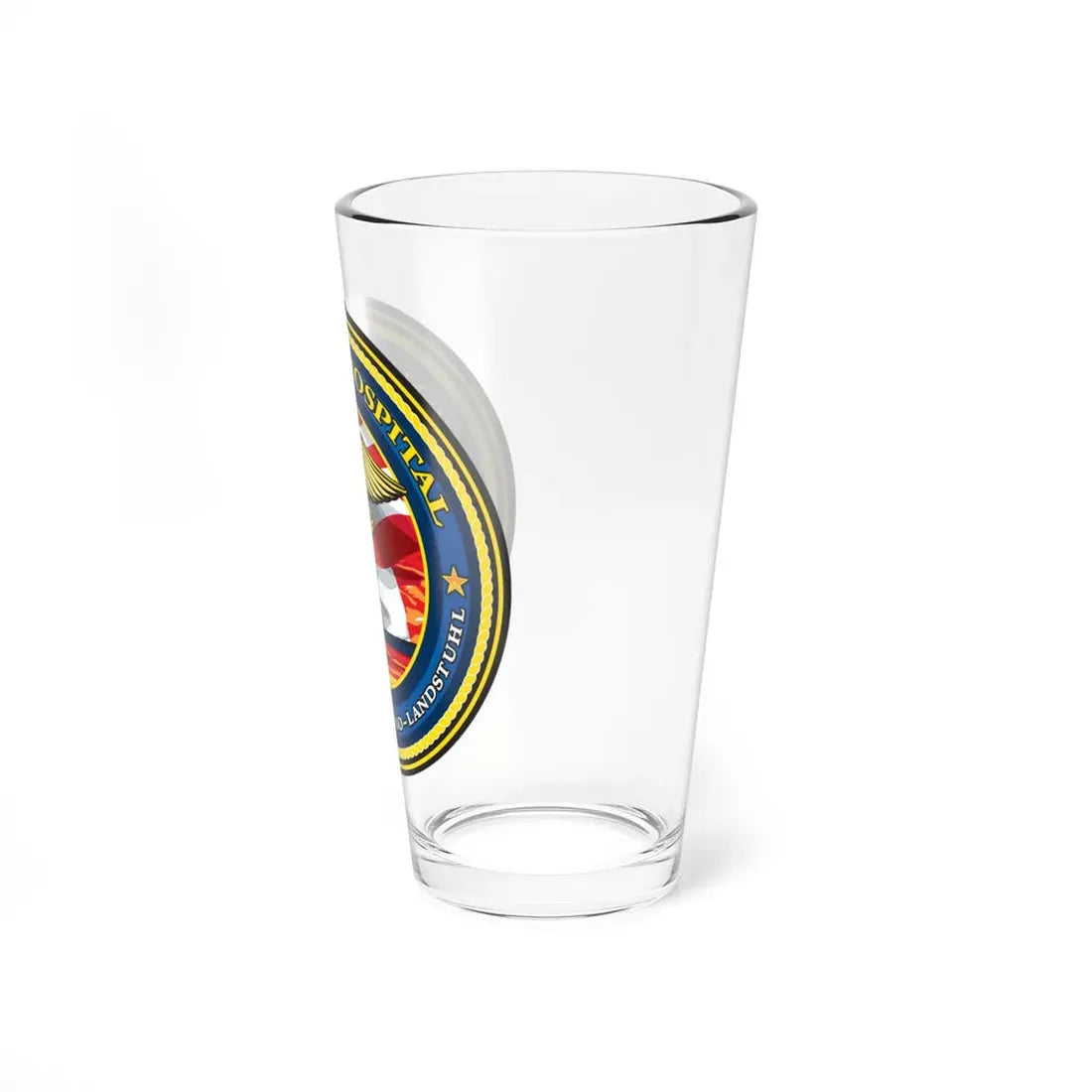 US Naval Hospital Naples Capodichino Landstul (U.S. Navy) Pint Glass 16oz - Go Mug Yourself