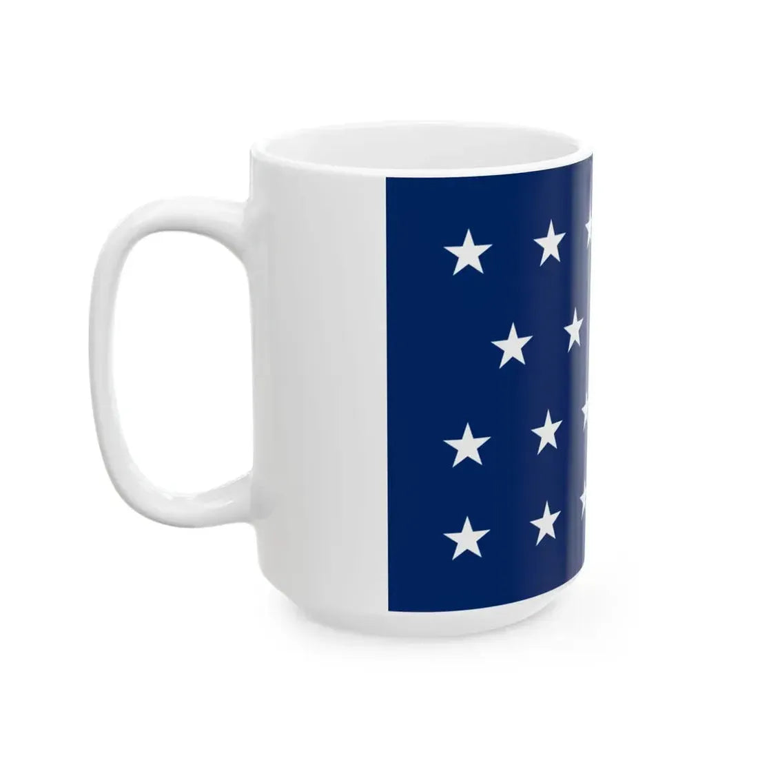 US Naval Jack 23 stars (United States) White Coffee Mug - Go Mug Yourself