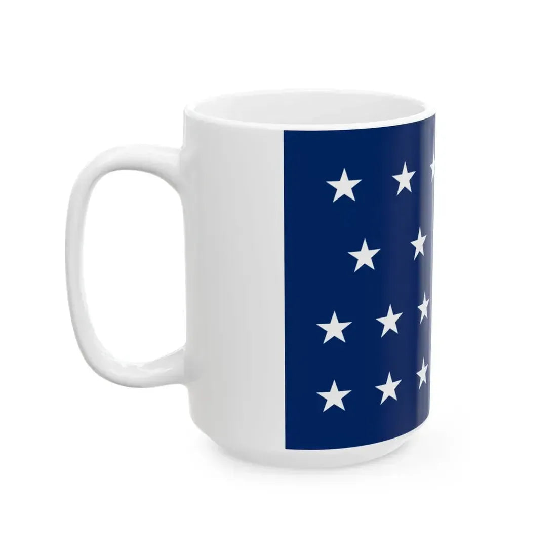 US Naval Jack 25 stars (United States) White Coffee Mug - Go Mug Yourself