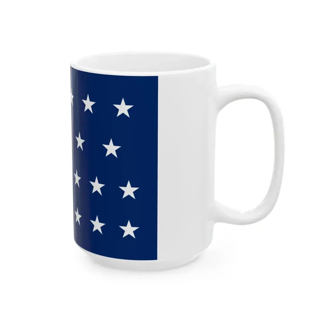 US Naval Jack 25 stars (United States) White Coffee Mug - Go Mug Yourself