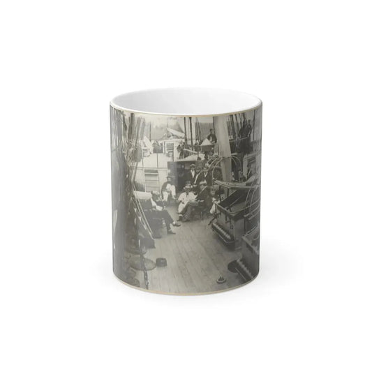 U.S. Naval Officers Relaxing on Deck (U.S. Civil War) Color Changing Coffee Mug 11oz Default Title 11oz - Go Mug Yourself