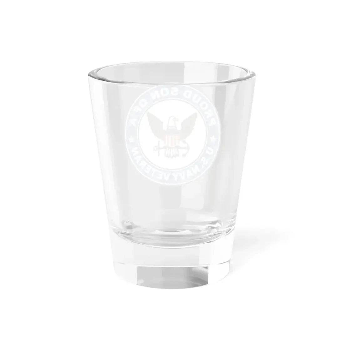 US Navy Veteran Proud Son (U.S. Navy) Shot Glass 1.5oz - Go Mug Yourself