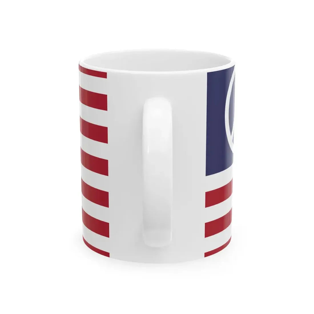 US Peace flag (United States) White Coffee Mug - Go Mug Yourself