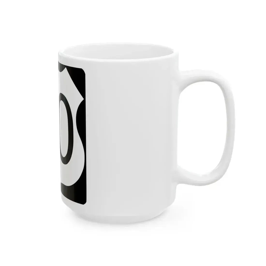 US Route 20 in Illinois Road Sign (Illinois) (Road Sign) White Coffee Mug - Go Mug Yourself