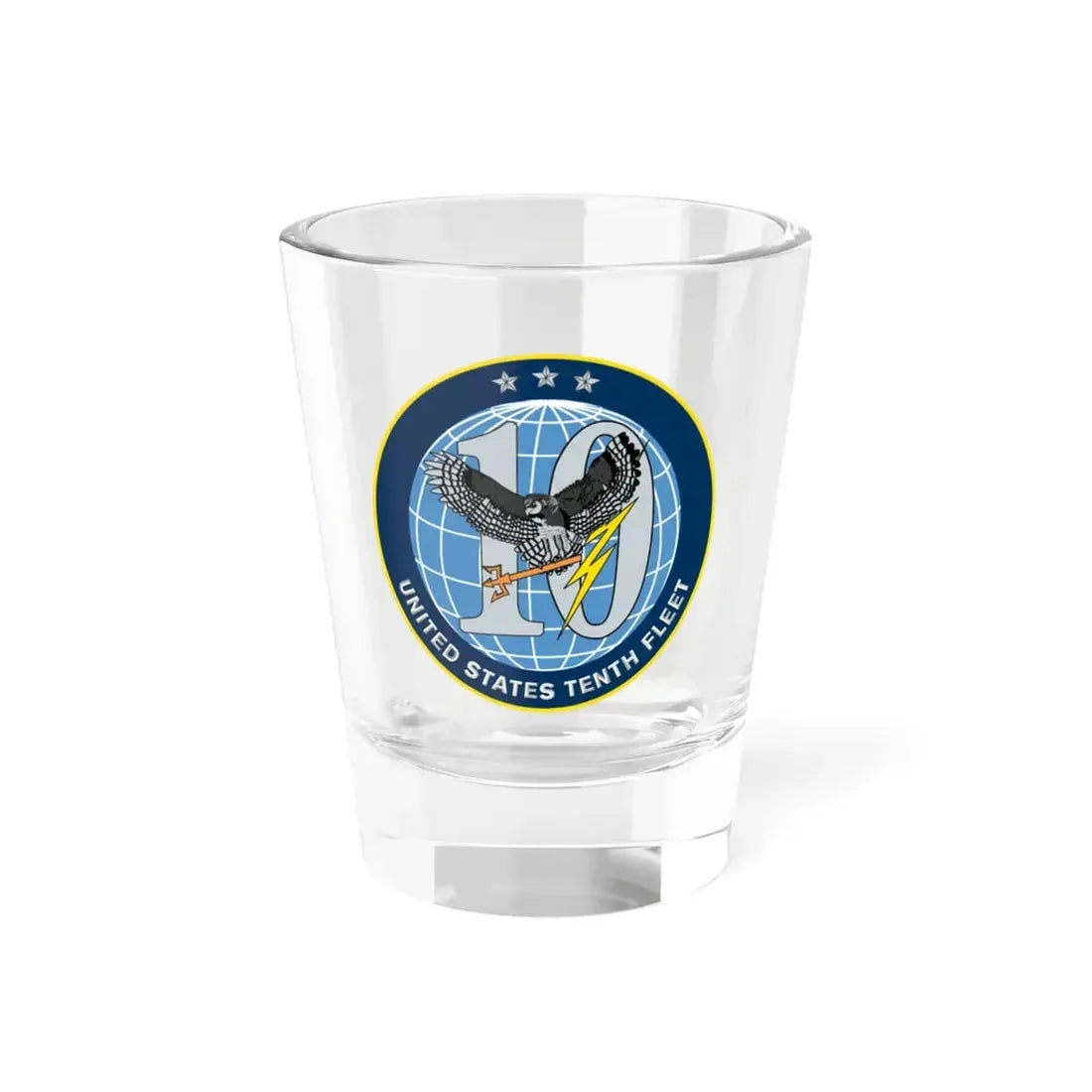 US Tenth Fleet (U.S. Navy) Shot Glass 1.5oz 1.5oz - Go Mug Yourself