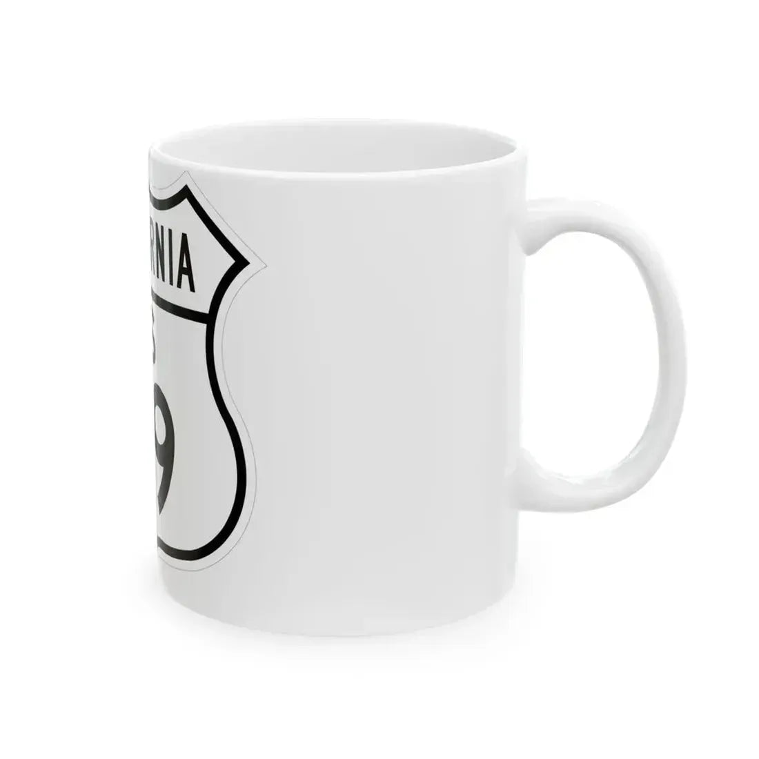 US XX California 1948 (California) (Road Sign) White Coffee Mug - Go Mug Yourself