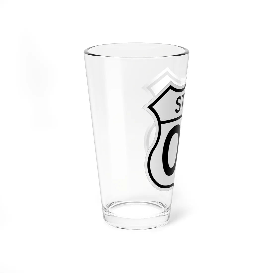 US XX YYY 1950 (Kansas) (Road Sign) Pint Glss 16oz - Go Mug Yourself