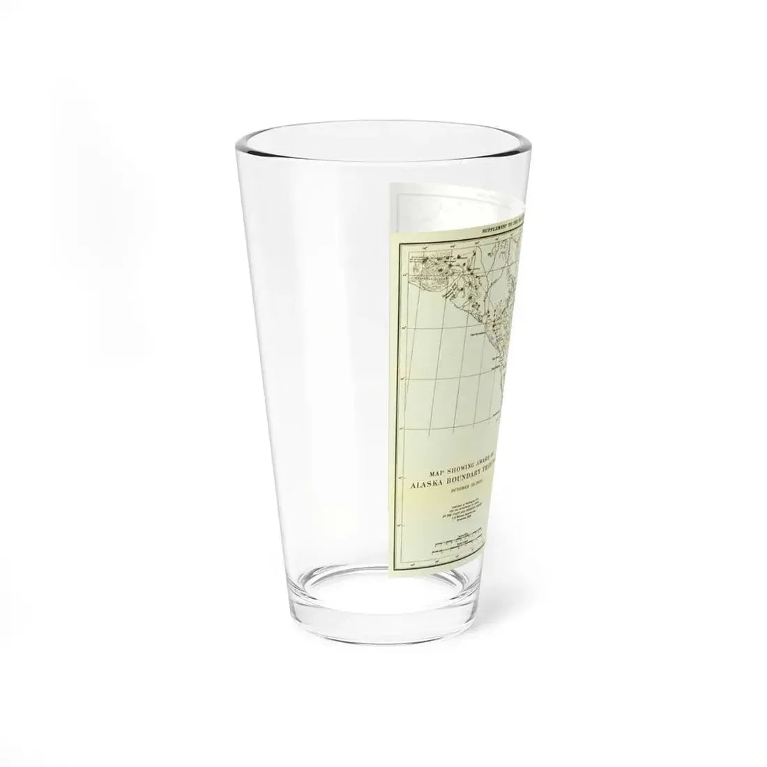 USA - Alaska (1903) (Map) Pint Glass 16oz - Go Mug Yourself